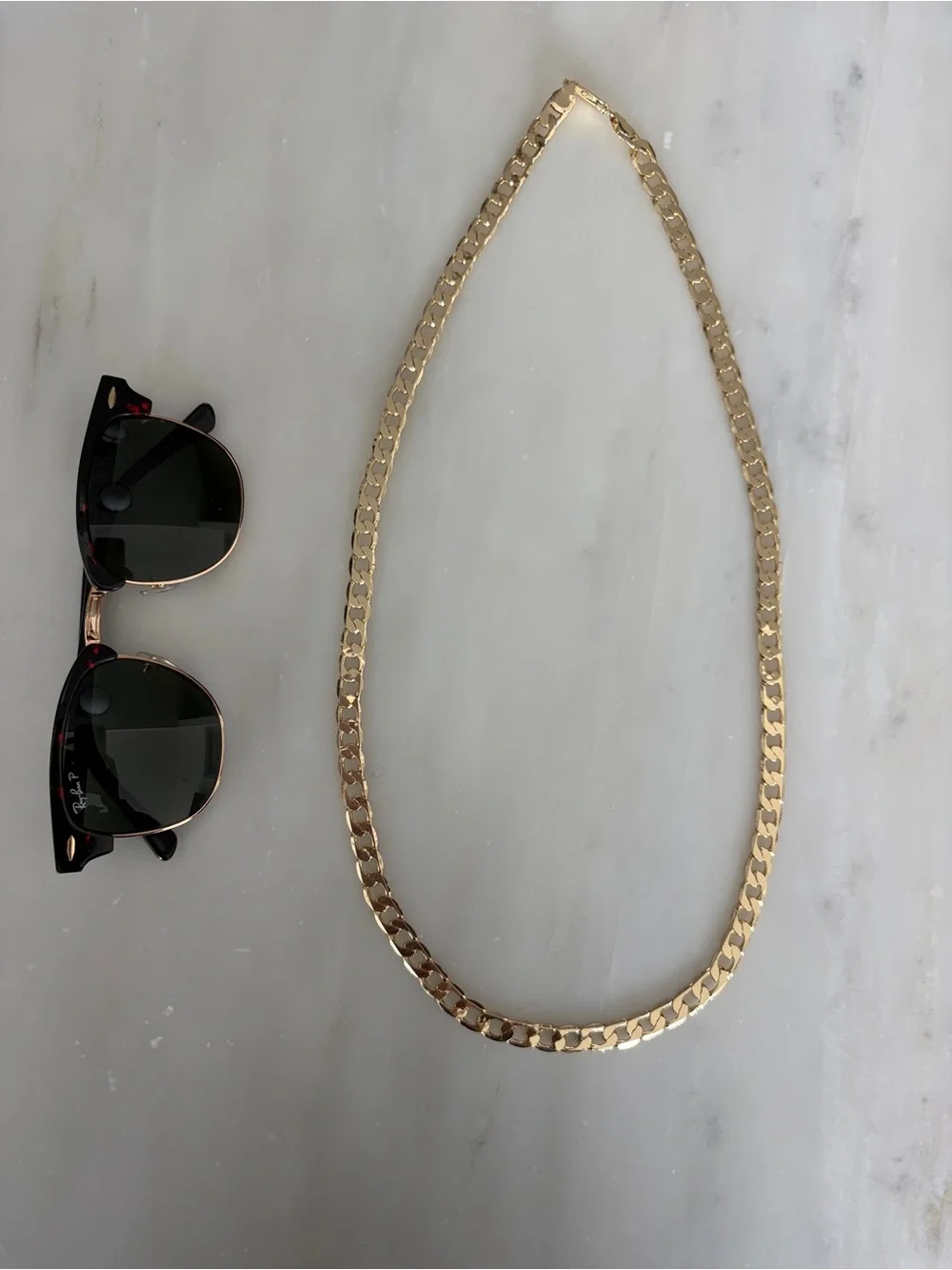 Gold Cuban Link Chain Necklace - Men Accessories